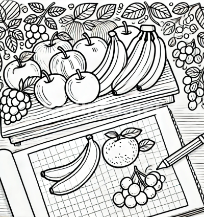 Fruitful Coloring Delight
